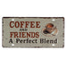 Number Plates wall sign - Coffee & Friends - eazy wagon