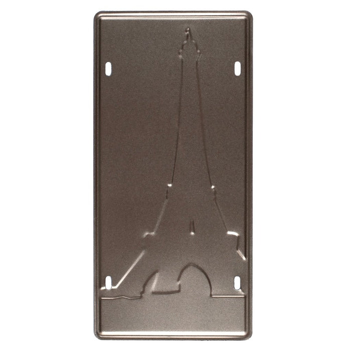 Number Plates wall sign - Eiffel Tower - eazy wagon