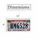 Number Plates wall sign - HMG528 - eazy wagon