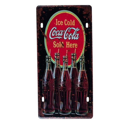 Number Plates wall sign - Ice Cold C Cola - eazy wagon