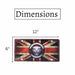 Number Plates wall sign - Jaguar UK Flag - eazy wagon