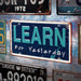 Number Plates wall sign - Learn from yesterday - eazy wagon