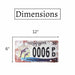 Number Plates wall sign - Mississippi 0006 PD - eazy wagon