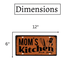 Number Plates wall sign - Mom's Kitchen - eazy wagon