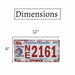 Number Plates wall sign - NE 2161 - eazy wagon