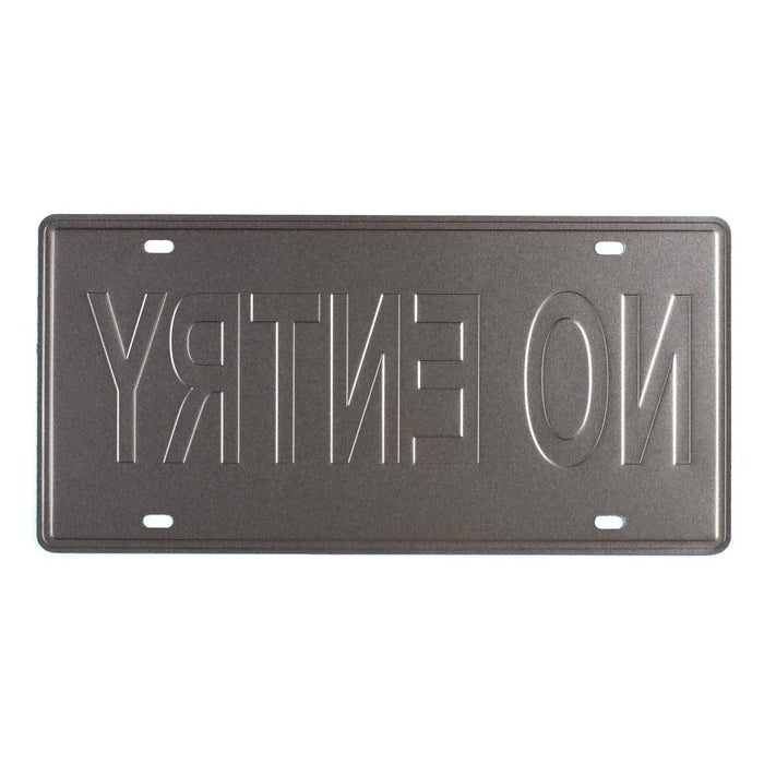 Number Plates wall sign - No Entry Rustic - eazy wagon