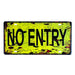 Number Plates wall sign - No Entry Rustic - eazy wagon
