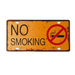 Number Plates wall sign - No Smoking Orange - eazy wagon