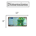 Number Plates wall sign - One Hundred Euro - eazy wagon