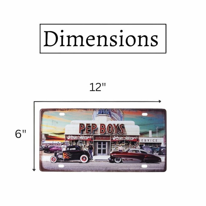 Number Plates wall sign - Pep Boys - eazy wagon