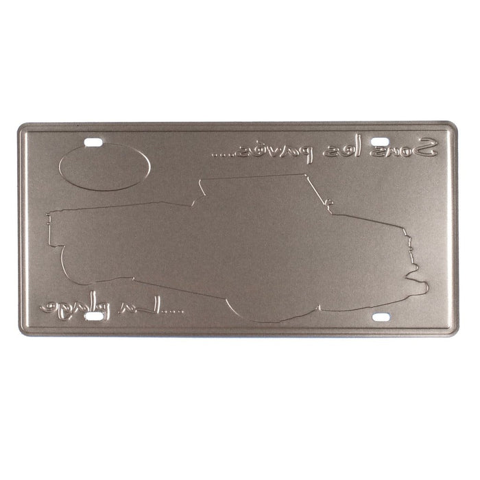 Number Plates wall sign - Sous Les Paves - eazy wagon
