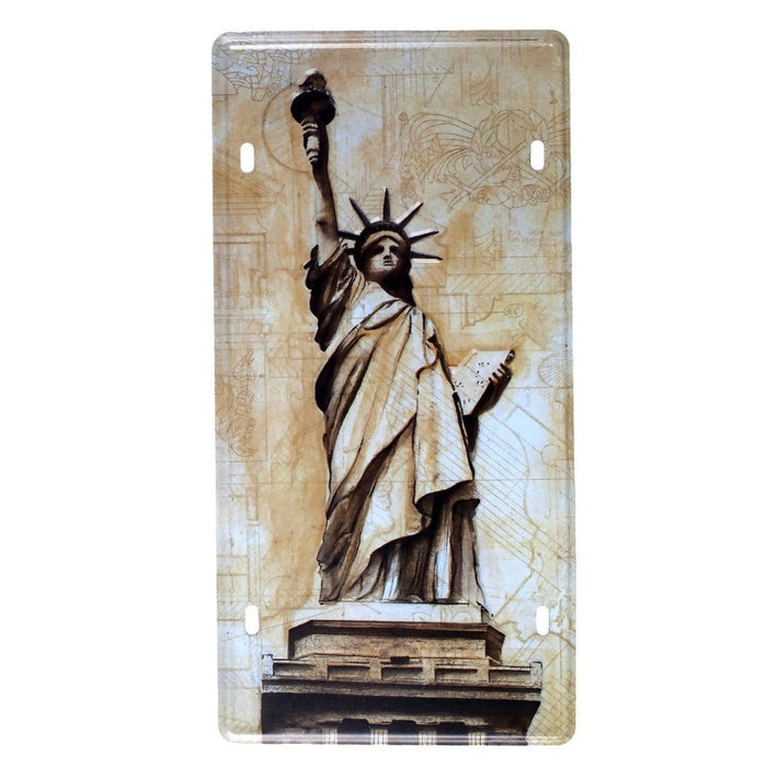 Number Plates wall sign - Statue of Liberty - eazy wagon