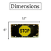 Number Plates wall sign - Stop - eazy wagon