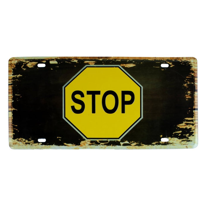 Number Plates wall sign - Stop - eazy wagon