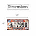 Number Plates wall sign - Tennessee NC 7998 - eazy wagon