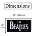 Number Plates wall sign - The Beatles - eazy wagon