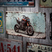 Number Plates wall sign - Triumph Tiger Motorbike - eazy wagon