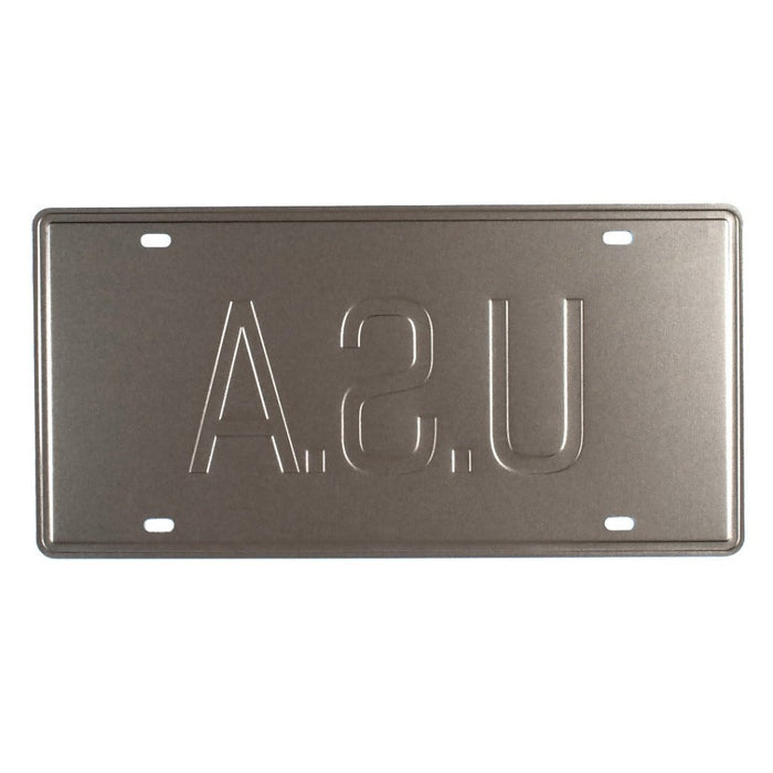 Number Plates wall sign - USA Retro flag - eazy wagon