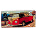 Number Plates wall sign - Volkswagen Red Van - eazy wagon