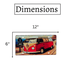 Number Plates wall sign - Volkswagen Red Van - eazy wagon