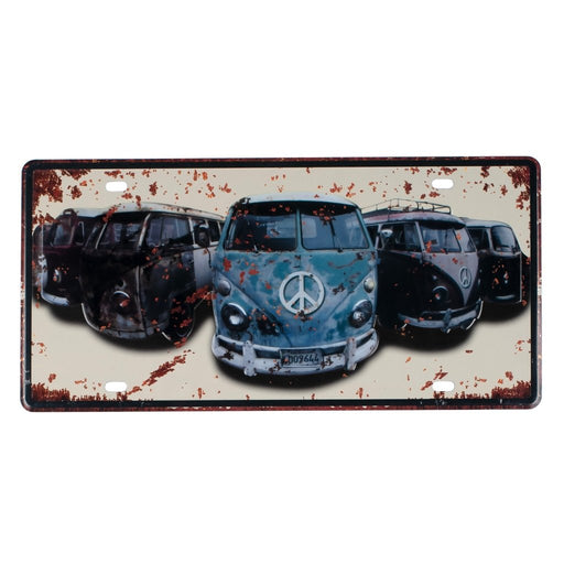 Number Plates wall sign - Volkswagen Vans - eazy wagon