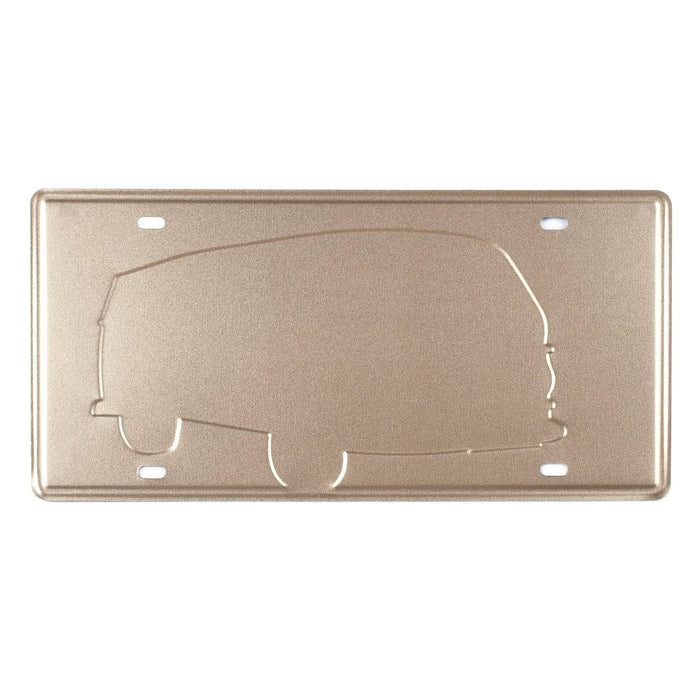 Number Plates wall sign - Volkswagen White & Red Van - eazy wagon