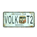 Number Plates wall sign - Volkwagen T2 - eazy wagon
