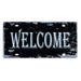 Number Plates wall sign - Welcome - eazy wagon