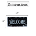 Number Plates wall sign - Welcome - eazy wagon
