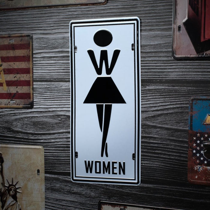 Number Plates wall sign - Women Signage - eazy wagon