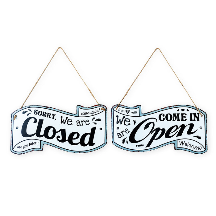 Metal Plates - Open And Close White