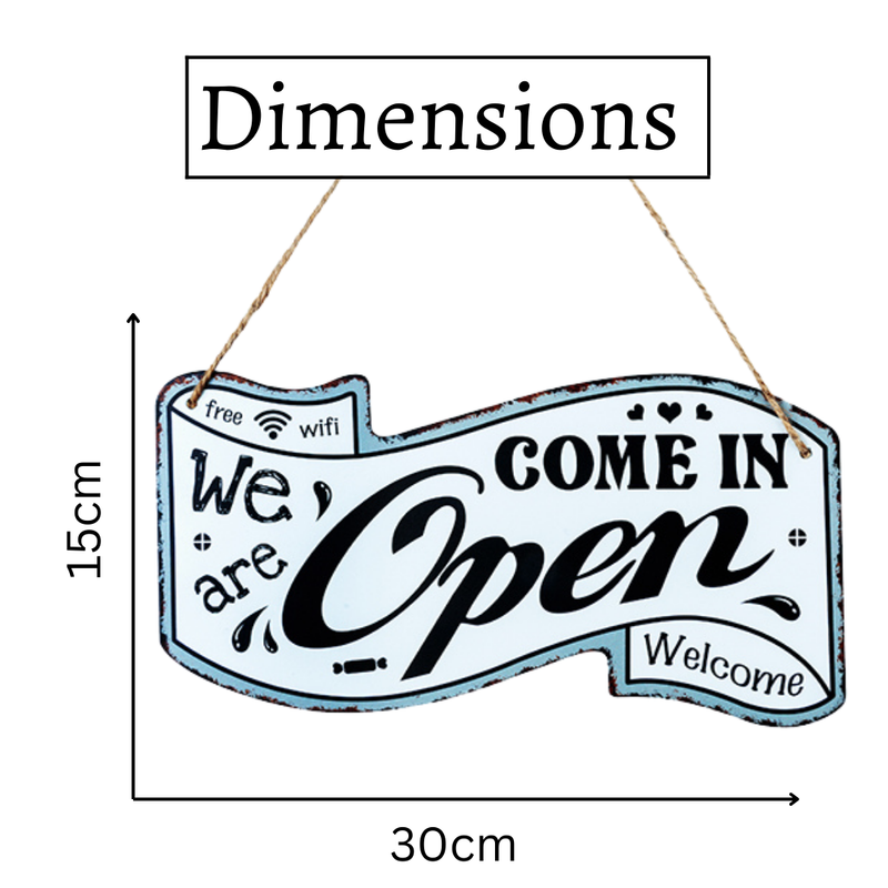 Metal Plates - Open And Close White