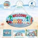 Oval Plates Big Wall Sign – Welcome Beach - eazy wagon