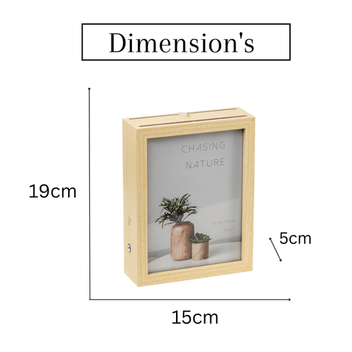 Photo Frames - Beige Double Sided LED Frame - eazy wagon