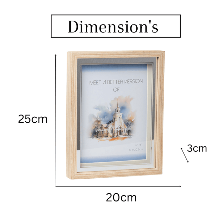 Photo Frames - Beige Silver With LED Light - eazy wagon