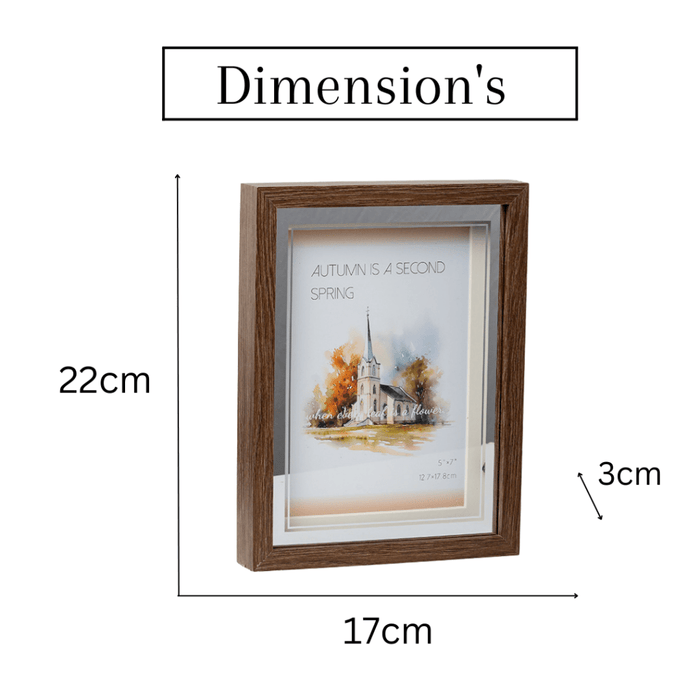 Photo Frames - Brown Silver With LED Light - eazy wagon