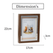 Photo Frames - Brown Silver With LED Light - eazy wagon