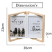 Photo Frames - Double Door Frame with Rotation - Beige - eazy wagon