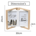 Photo Frames - Double Door Frame with Rotation - Beige - eazy wagon