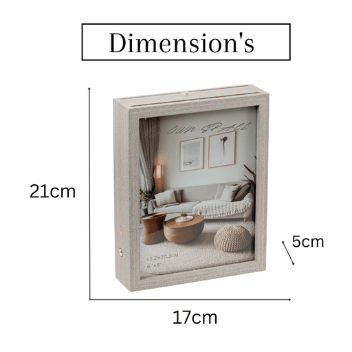 Photo Frames - Grey Double Sided LED Frame - eazy wagon