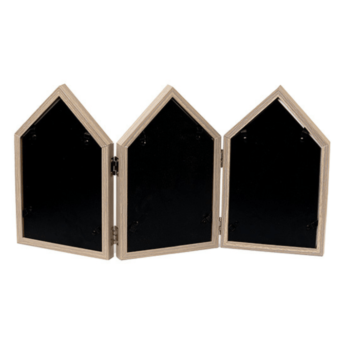 Photo Frames - Three House shape Brown - eazy wagon