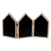 Photo Frames - Three House shape Brown - eazy wagon