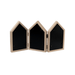 Photo Frames - Three House shape Brown - eazy wagon