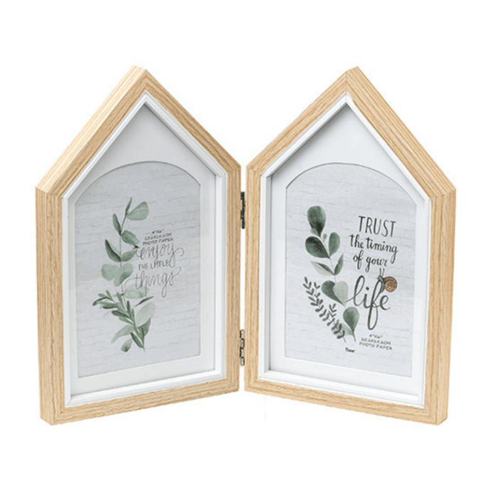 Photo Frames - Two House shape Beige - eazy wagon