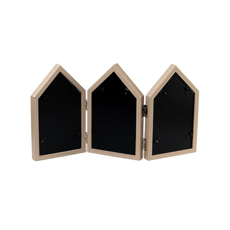 Photo Frames - Three House shape Brown