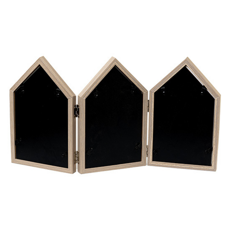 Photo Frames - Three House shape Brown