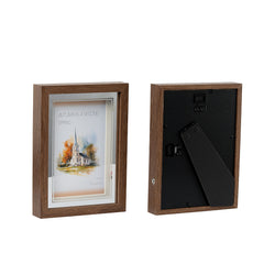 Photo Frames - Brown Silver With LED Light