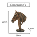 Polyresin showpiece - Horse - eazy wagon