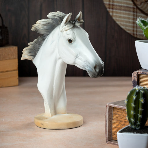 Polyresin showpiece - Horse - eazy wagon