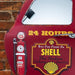 Retro Car Door Mirror - Vintage Shell 24 Hours Fuel Station Car Door - eazy wagon